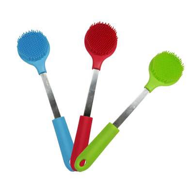 high quality creative silicone kitchenware in wholesale eco friendly kitchen dish washing brush scourer supplies muanufacturing